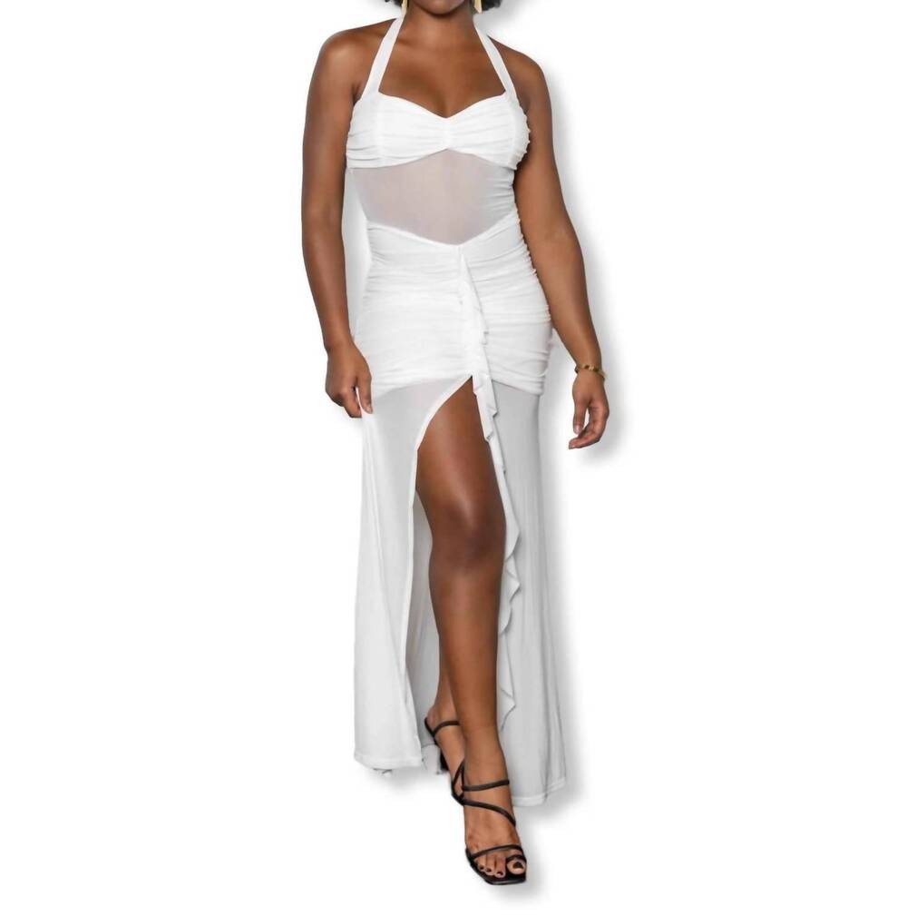 NEW RUNAWAY THE LABEL cecyl bodycon dress in white